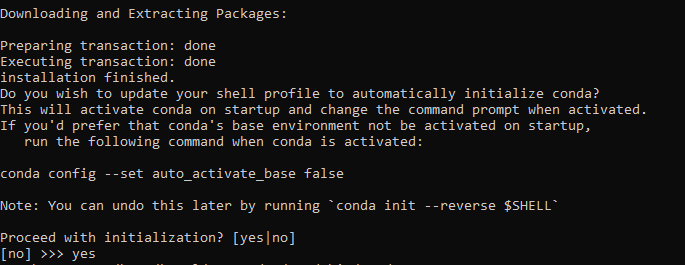Instalační adresář Anakondy
